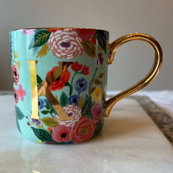 Anthropologie Other - Rifle Paper Co. For Anthropologie Monogrammed "K" Mug